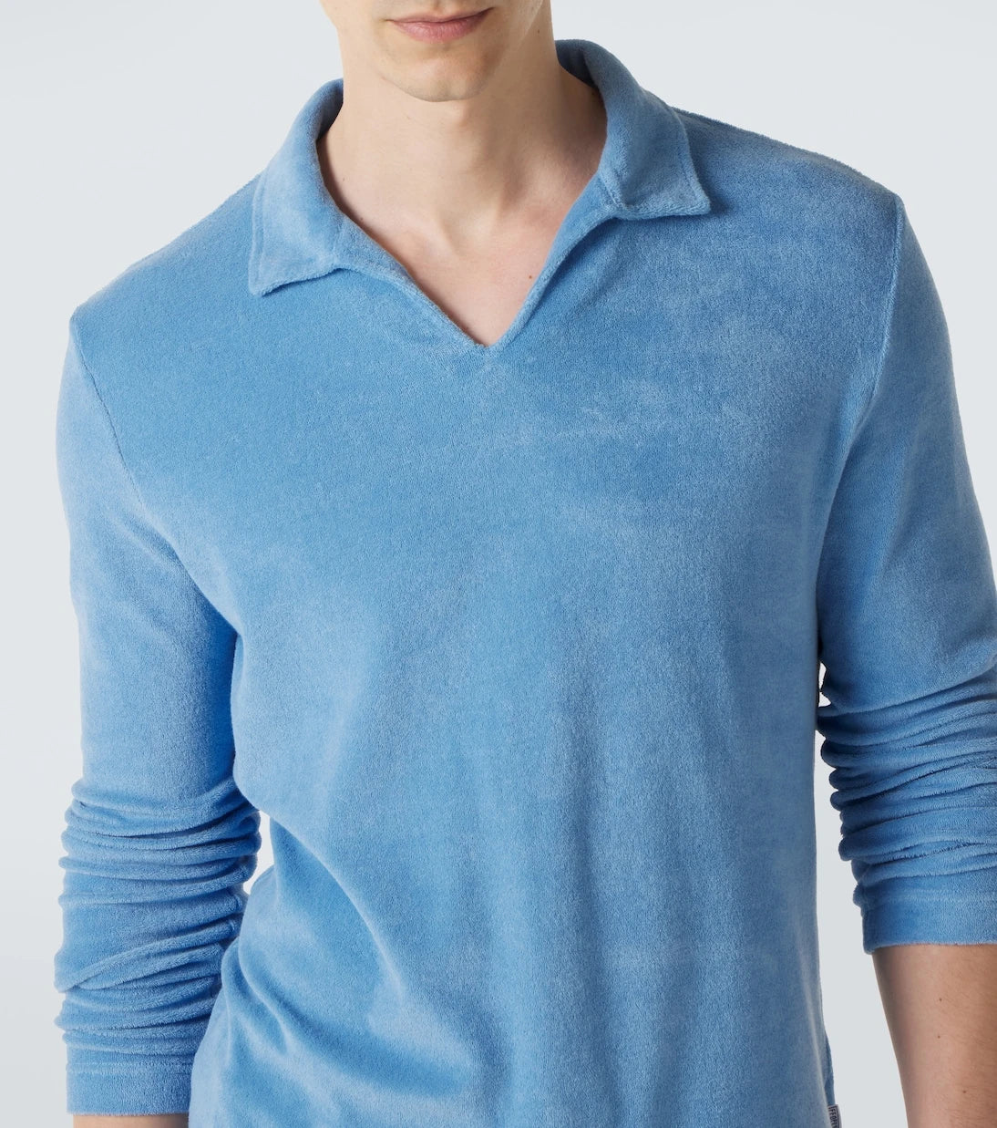 Fedeli - Cotton terry polo shirt