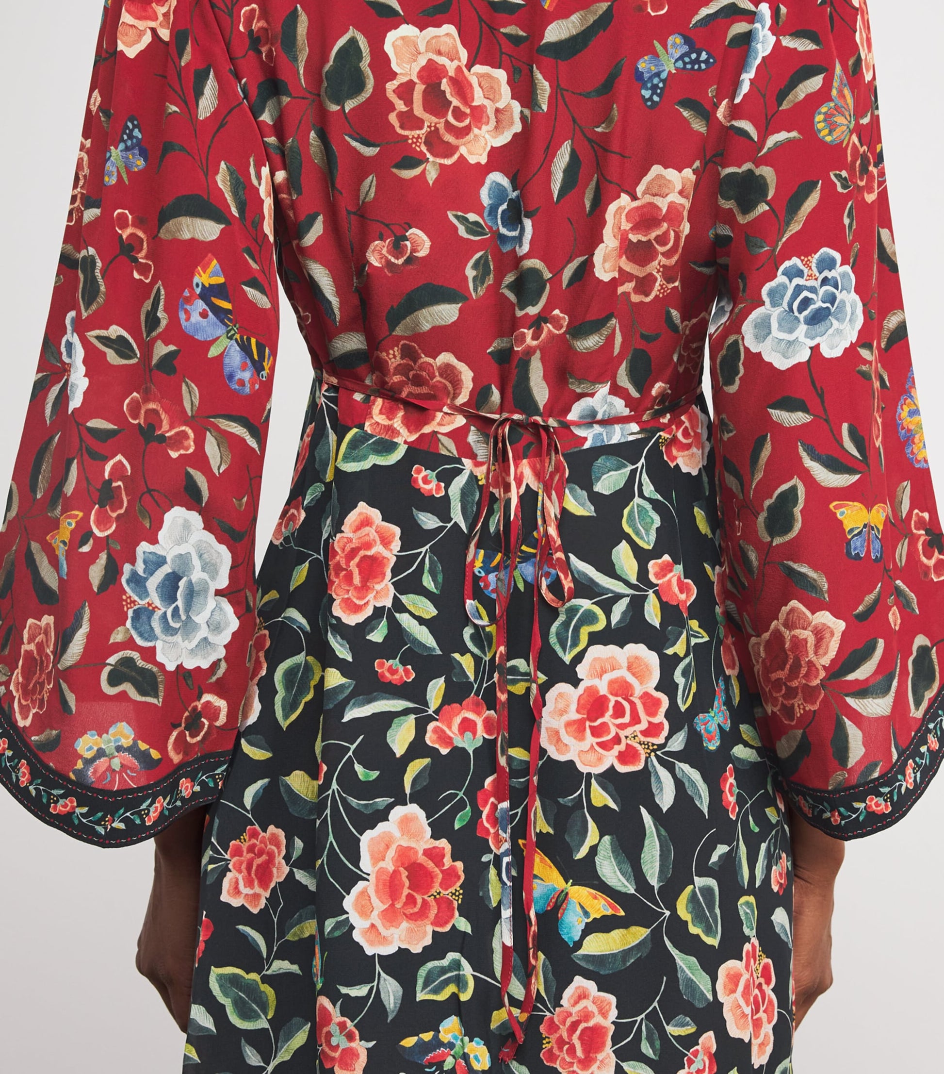 Rixo Black Silk Dahlia Maxi Dress