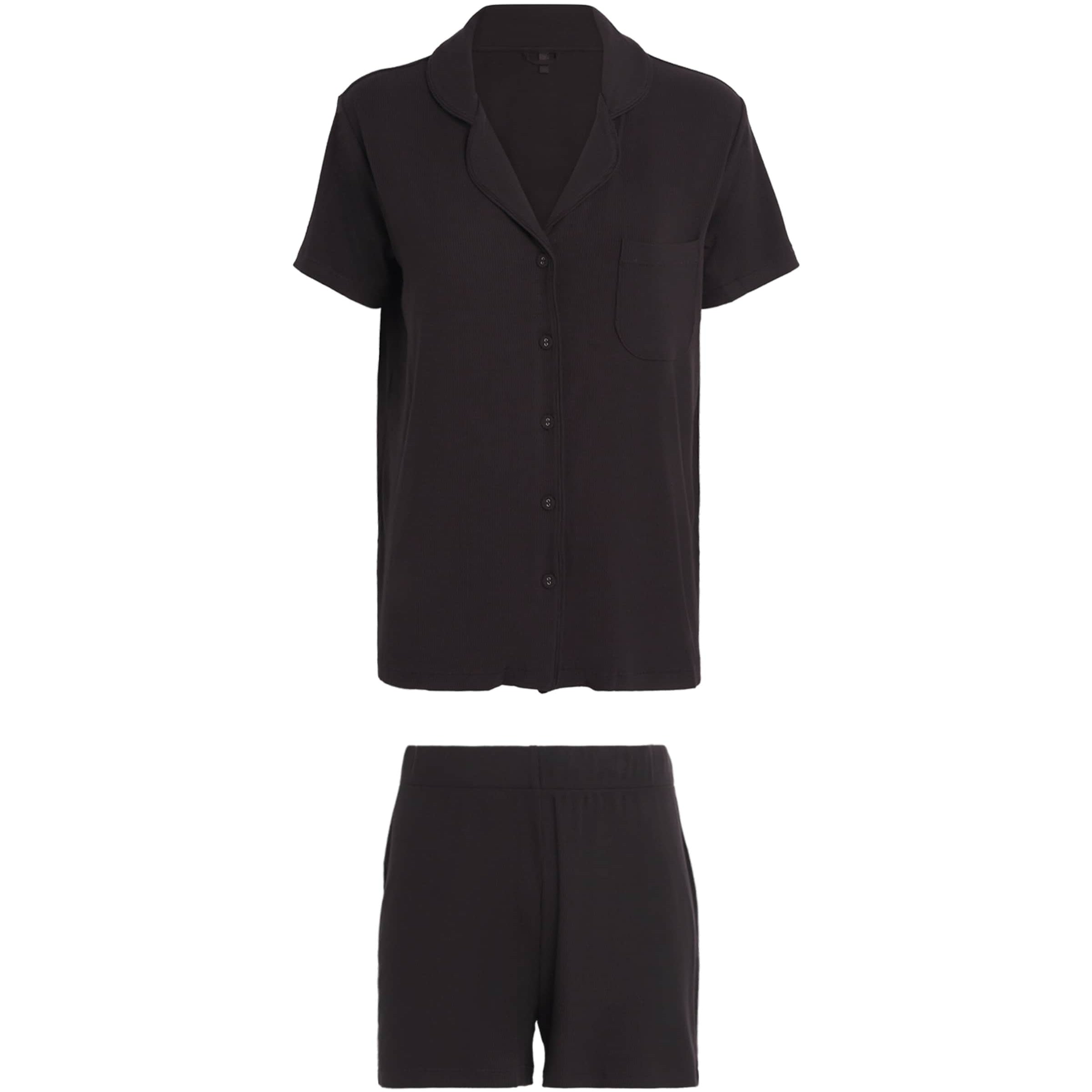 Skims Burgundy Soft Lounge Short Pyjama Set