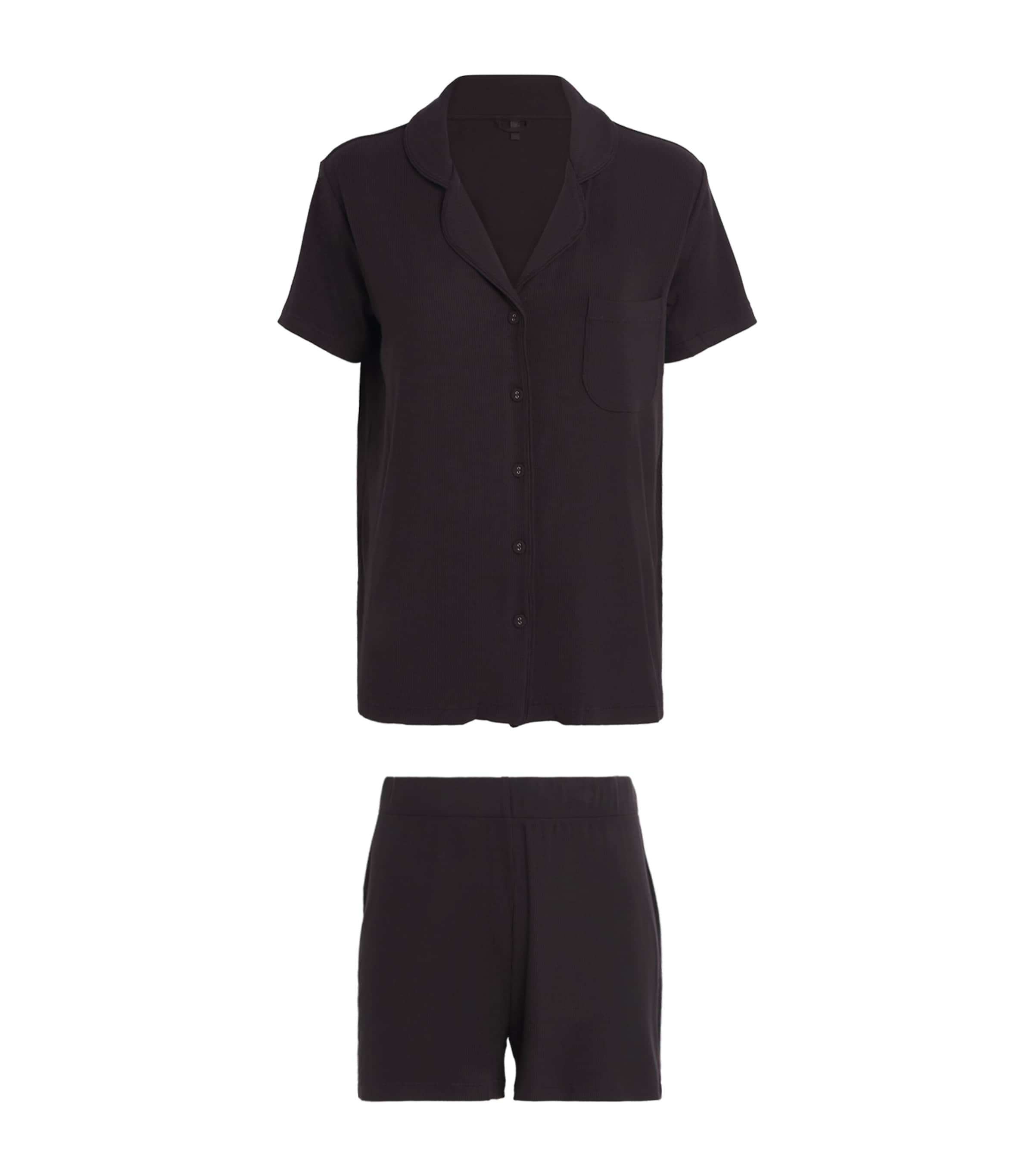 Skims Burgundy Soft Lounge Short Pyjama Set