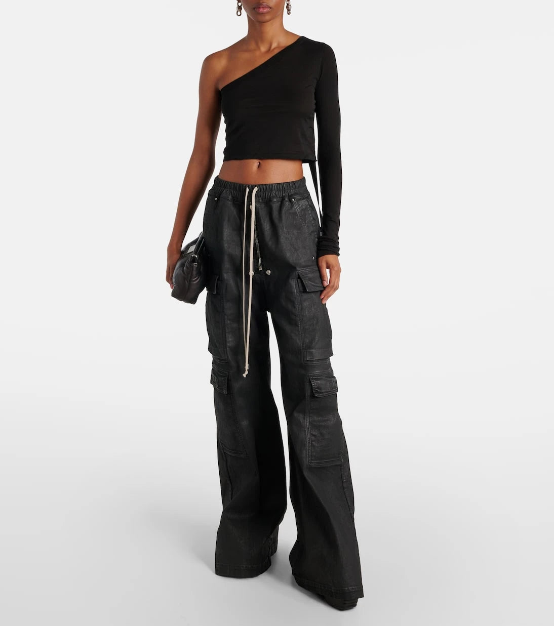Rick Owens - Ziggy one-shoulder crop top