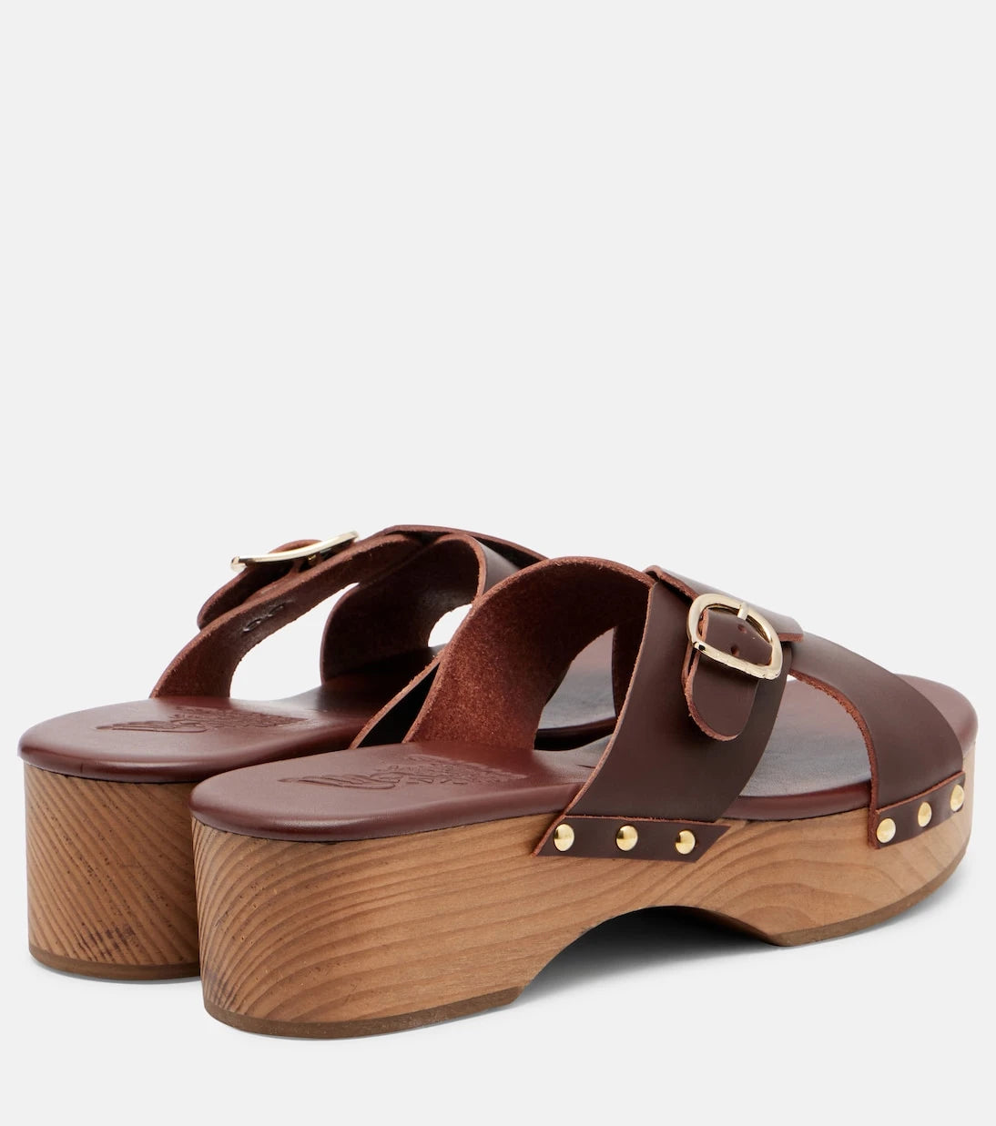 Ancient Greek Sandals - صندل ماريليسا الجلدي بكعب منصة