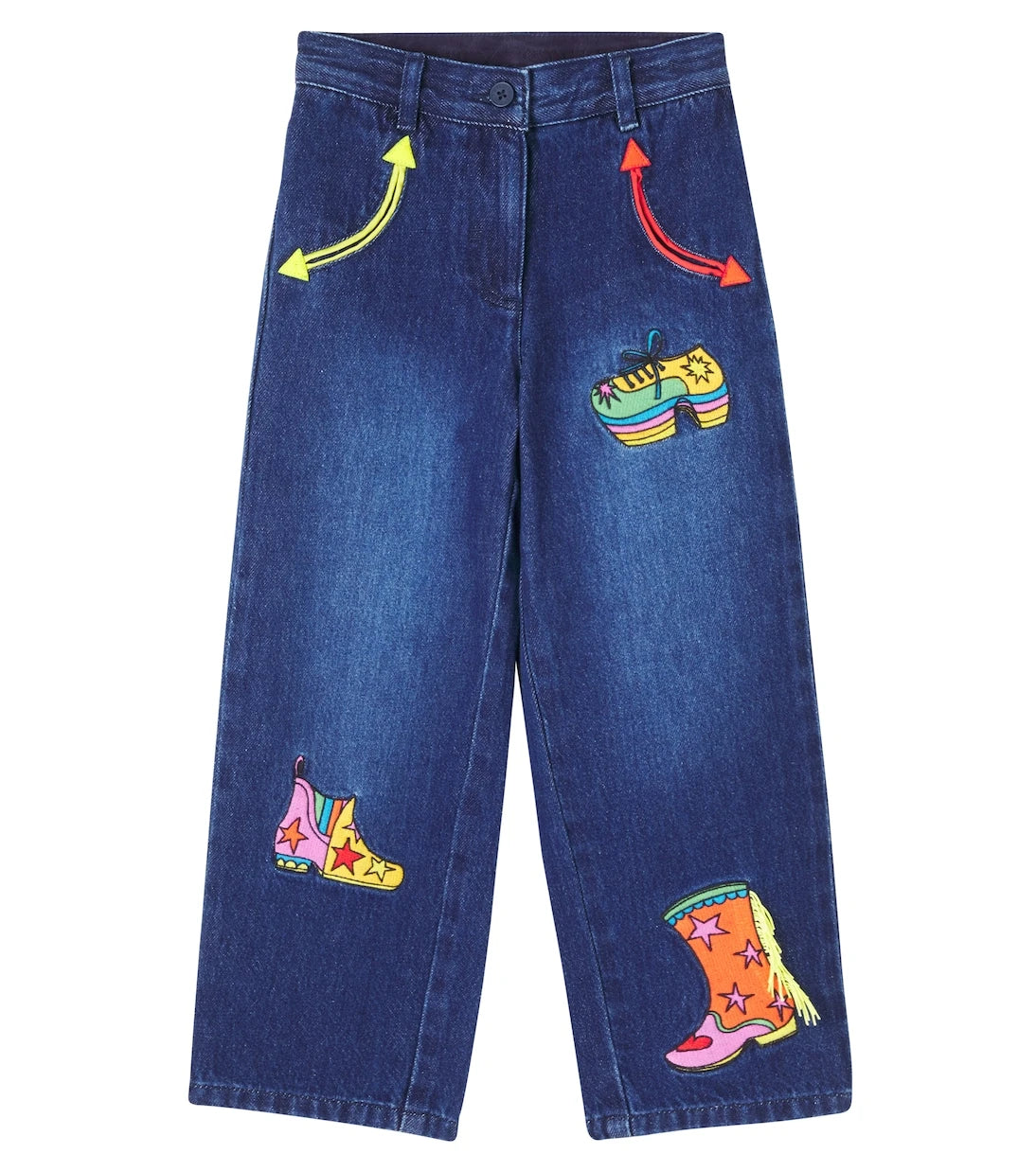 Stella McCartney Kids - Appliqué wide-leg jeans
