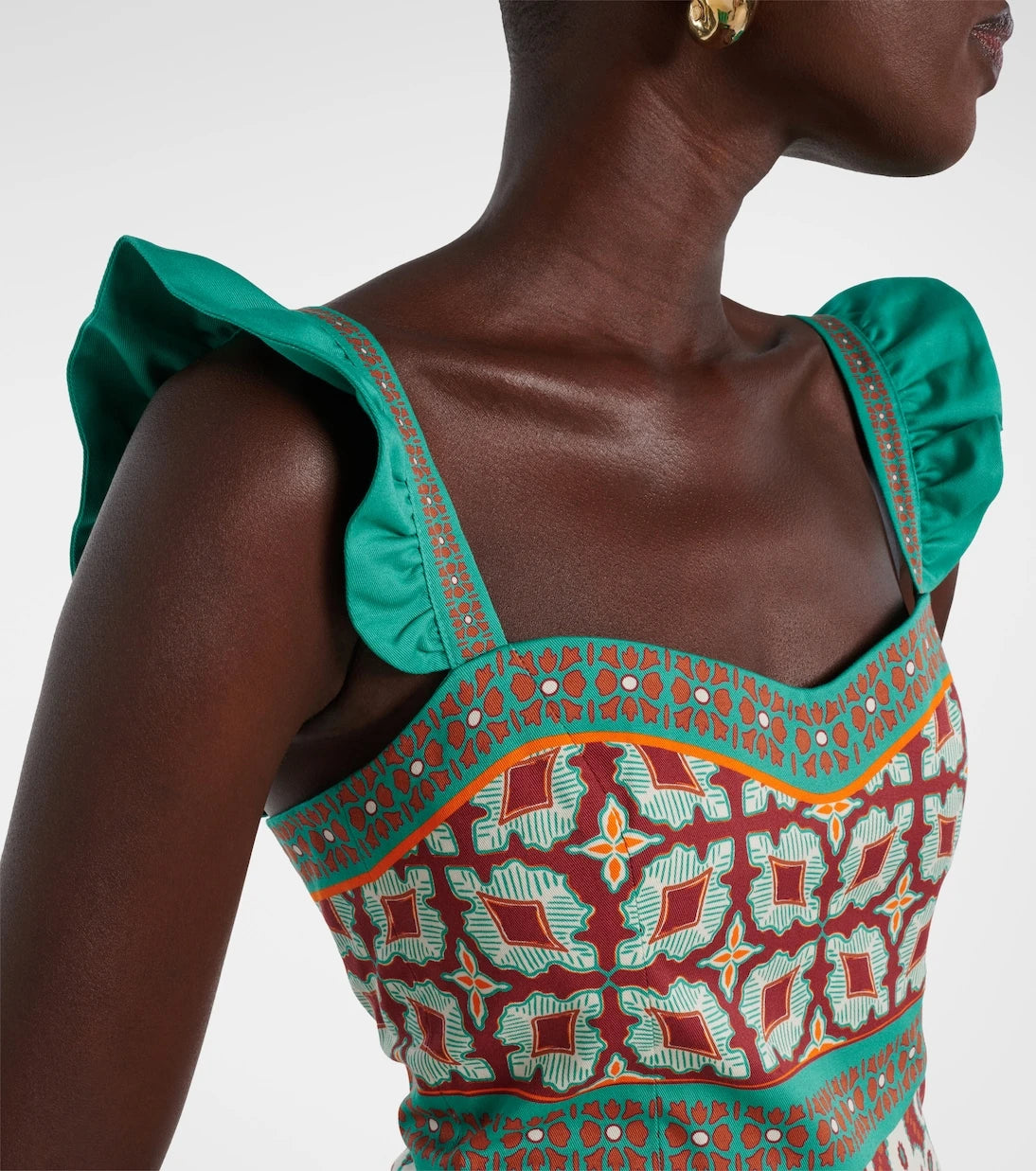 La DoubleJ - Mini Gingerbread printed minidress