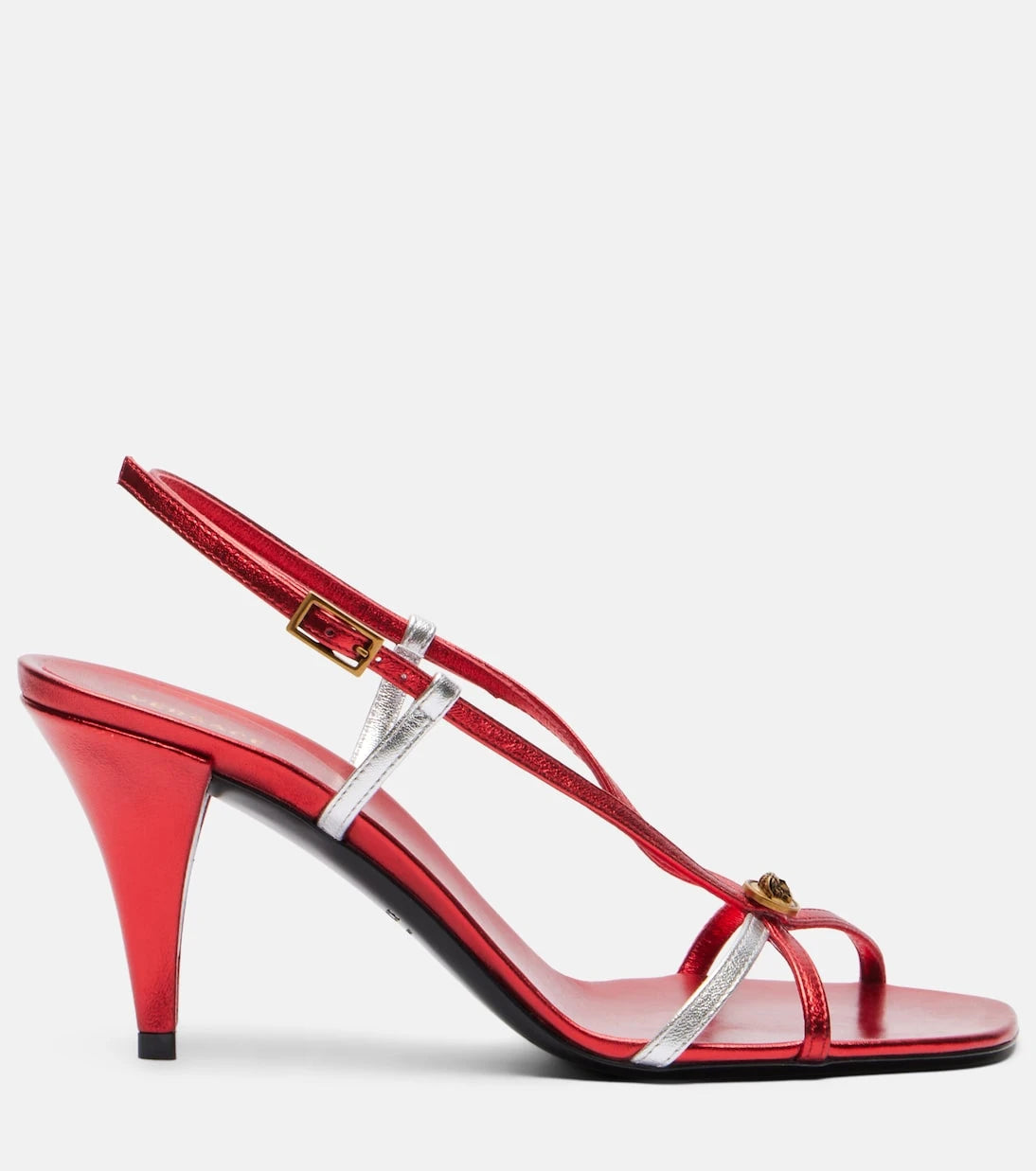 Versace - Valentina leather slingback sandals
