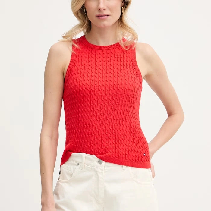 Tommy Hilfiger топ дамски от памук