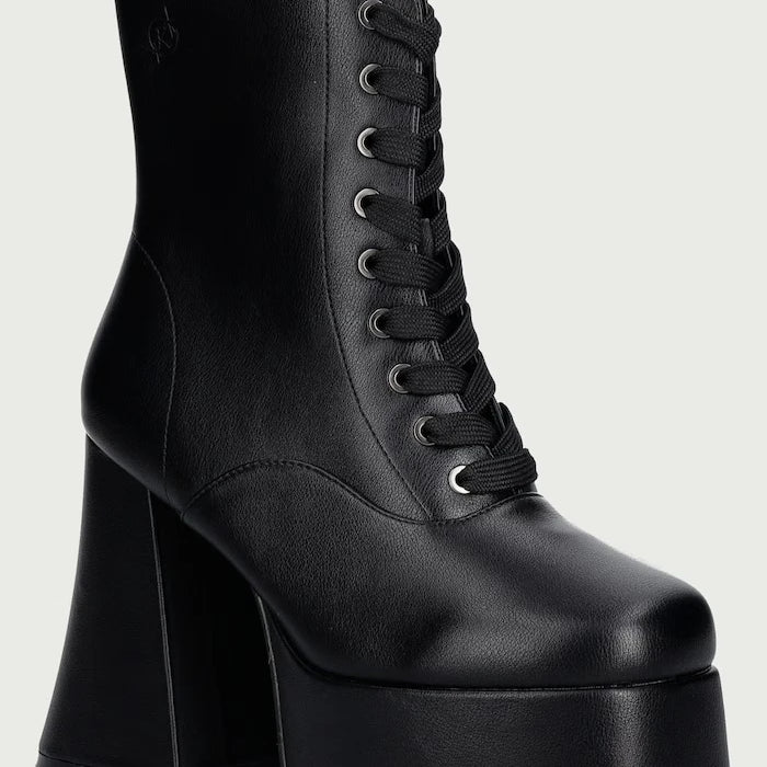 Kadın Kalın Topuklu Bot Reign Lace Up Platform