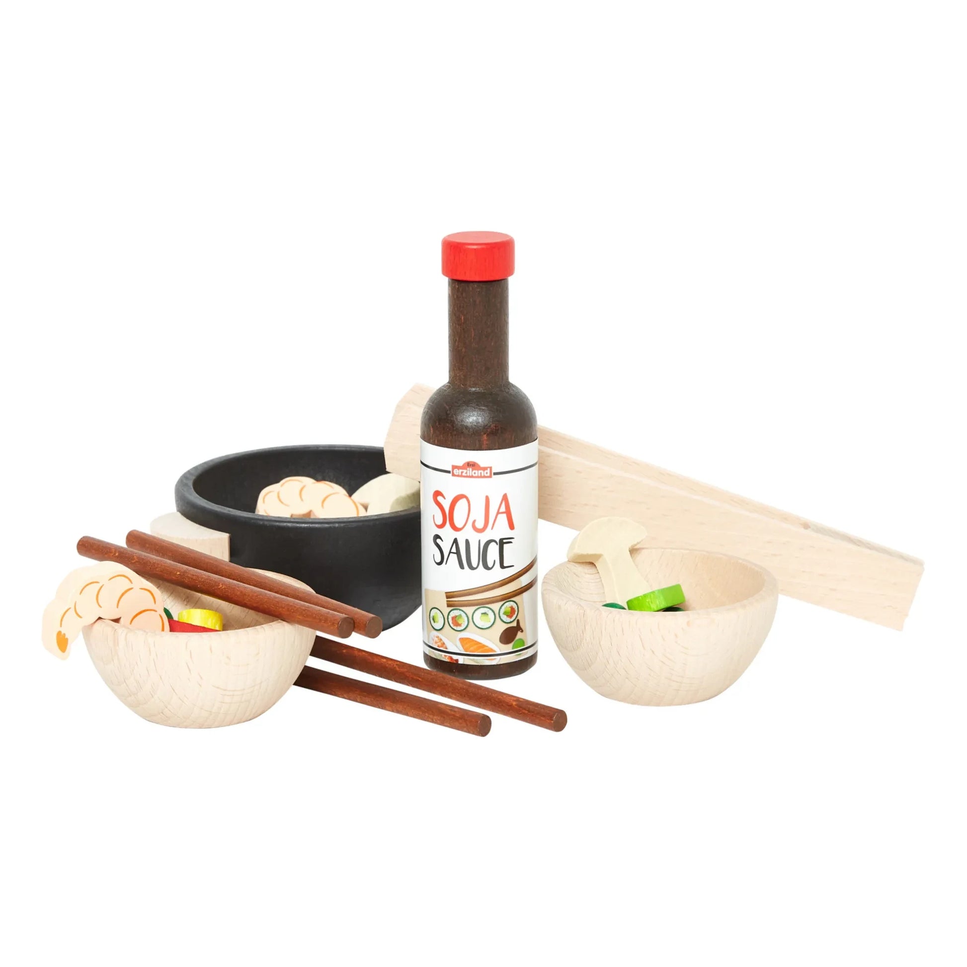 Erzi - Stir Fry Wooden Toy Set