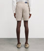 Cotton Twill Pleated Shorts