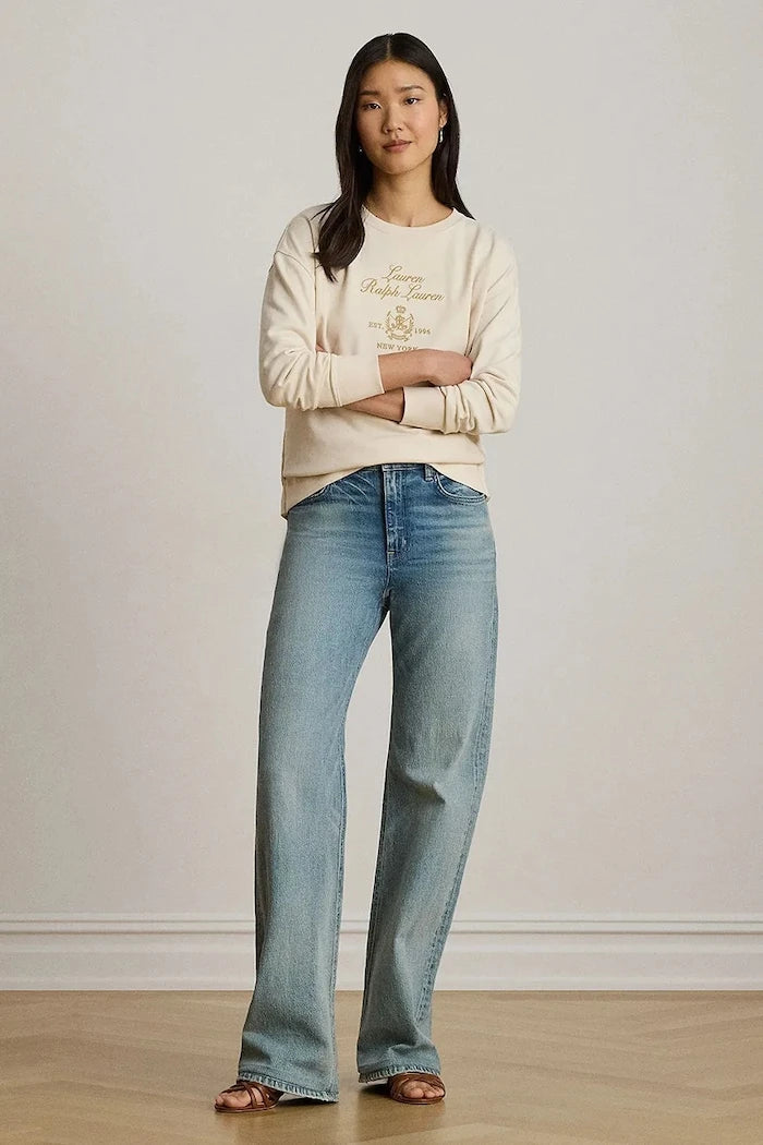 Lauren Ralph Lauren pamuklu kadın sweatshirt