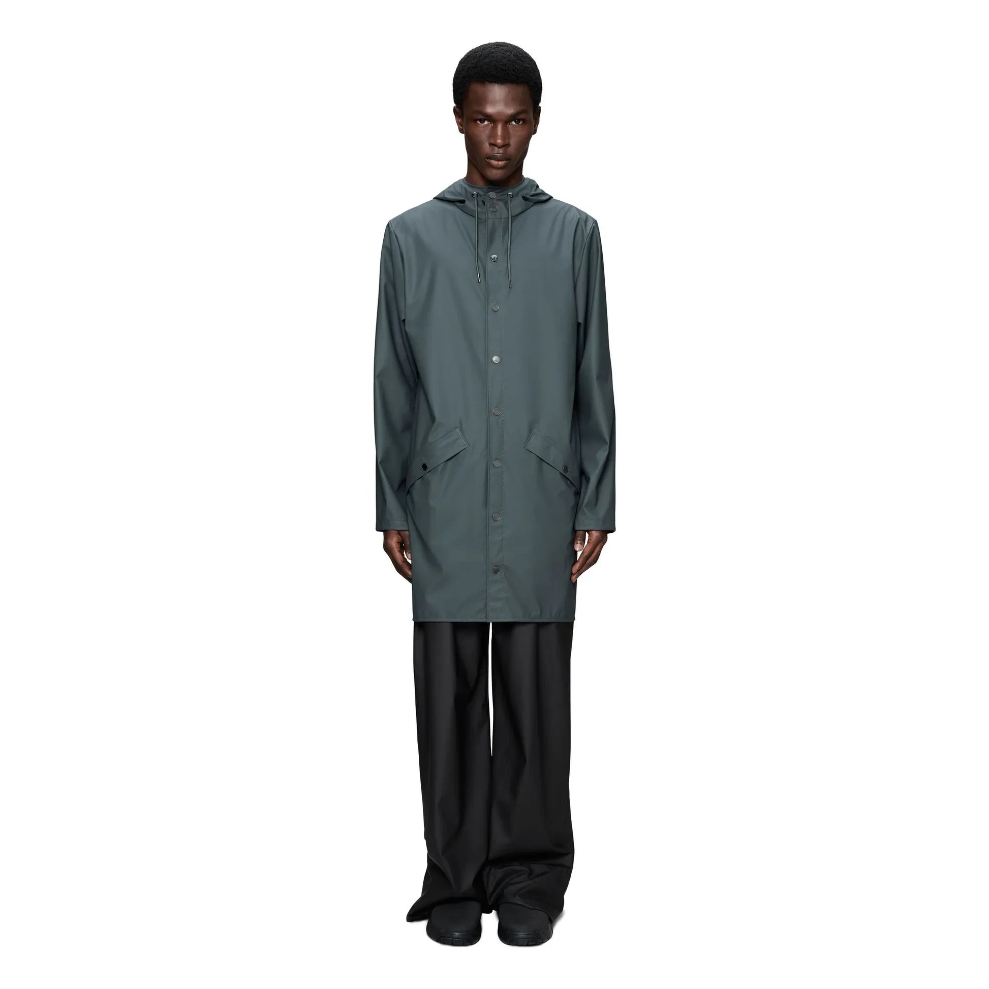 Rains - Long Jacket W3 | Dark grey