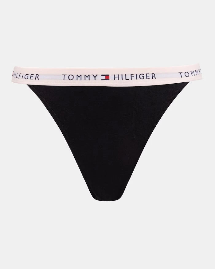 Tommy Hilfiger kadın pamuklu elastan tanga 3'lü