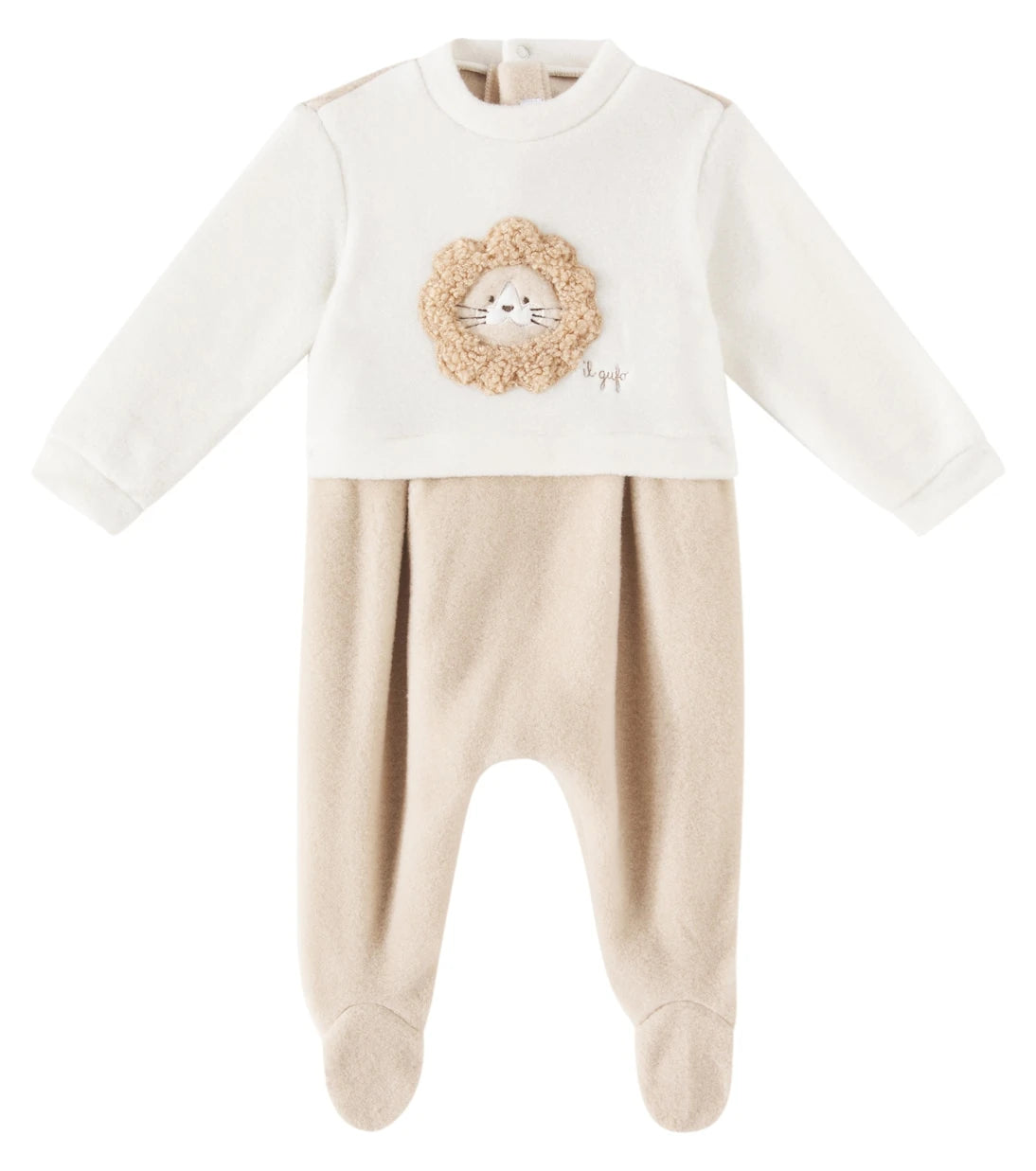 Il Gufo - Baby patch-appliqué onesie