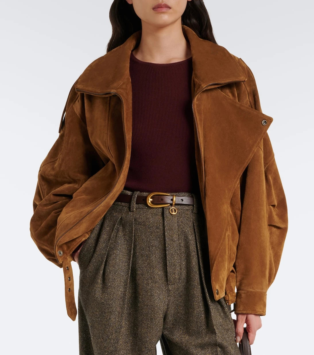 Saint Laurent - Ribbed-knit wool, cashmere, and silk top