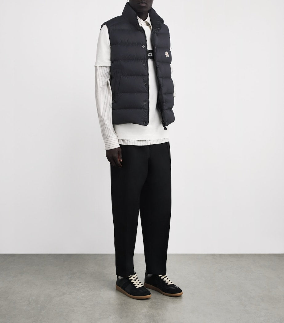 Moncler Black Down Tibb Padded Gilet