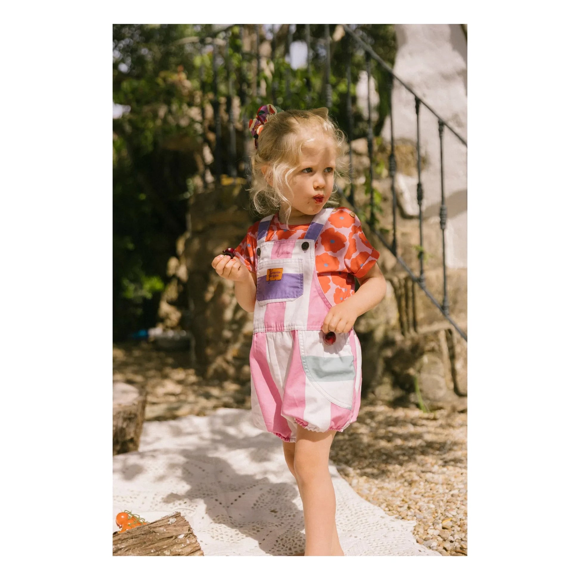 Favorite People - Amore Striped Playsuit | Pink
