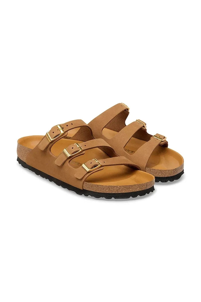 Birkenstock Düz Taban Kadın Nubuk Florida Terlik