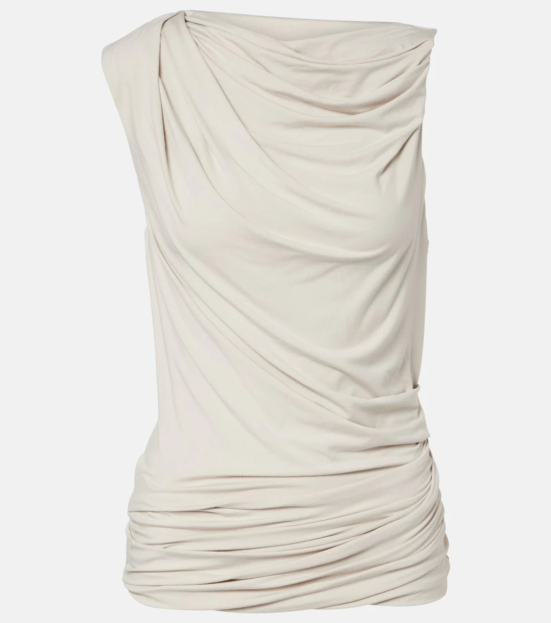 Entire Studios - Asymmetric draped jersey tank top