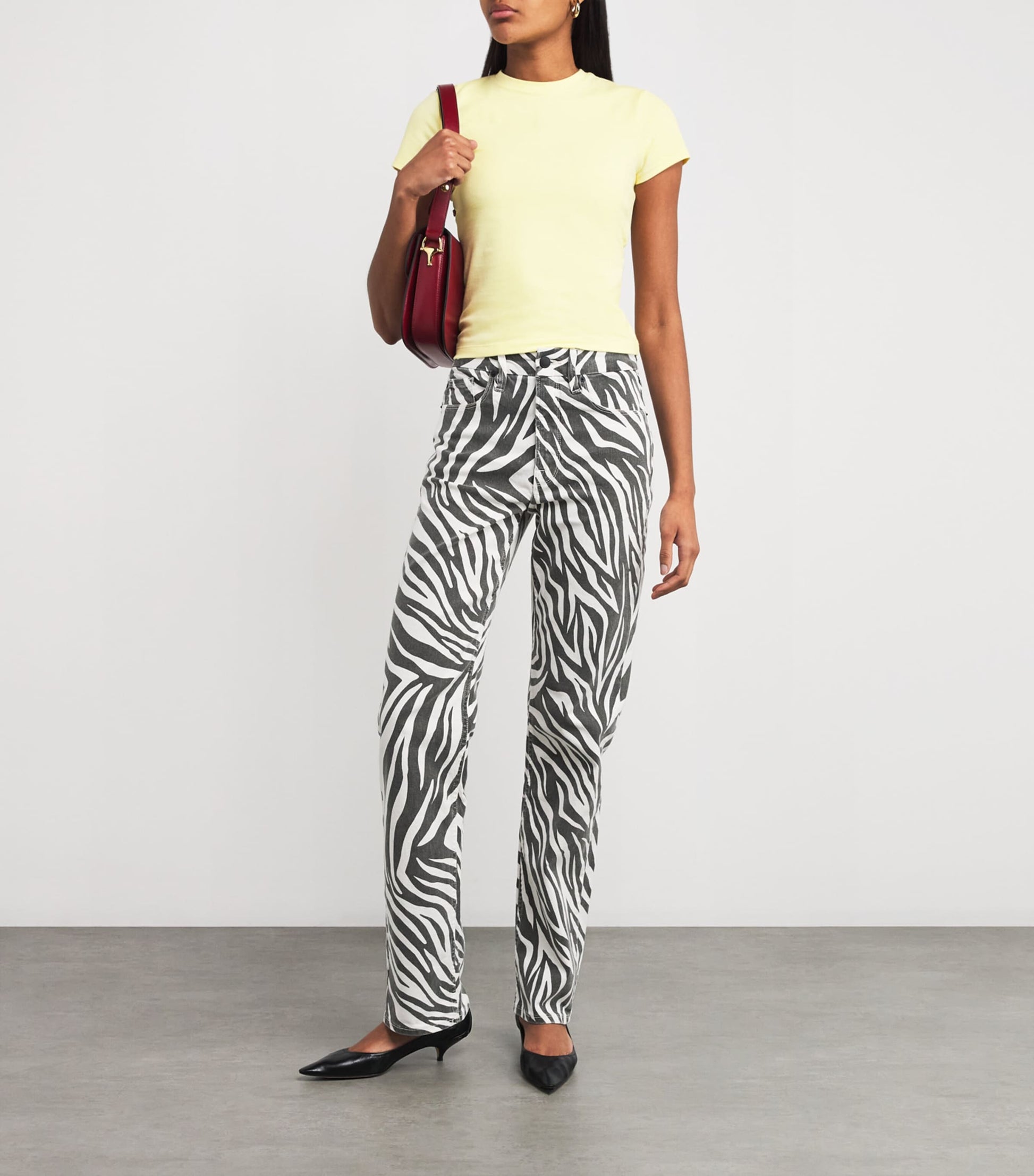 Good American Blue Super-Stretch Baby T-Shirt