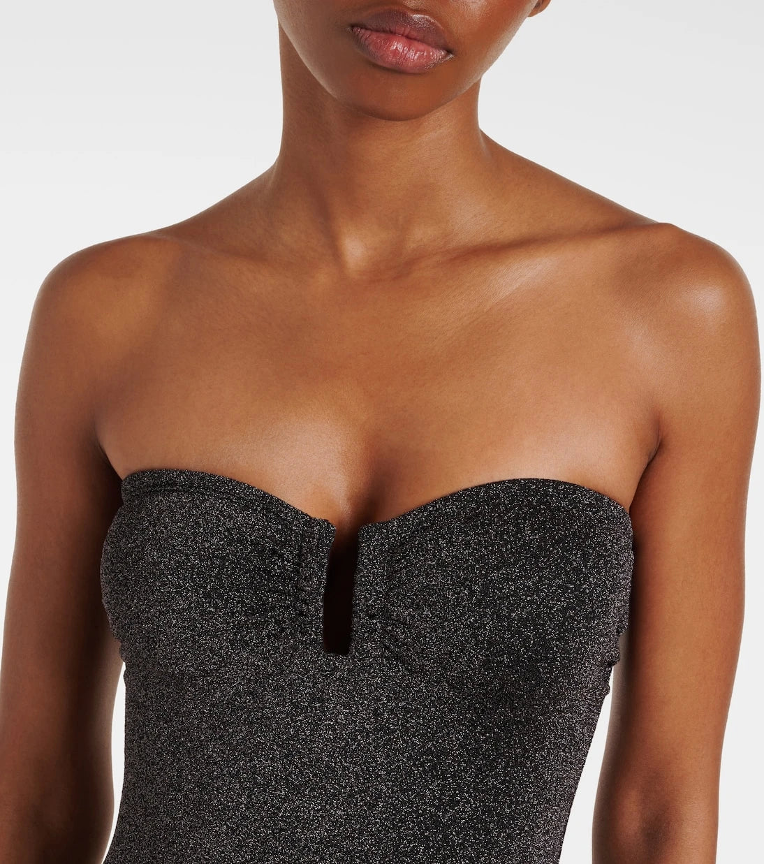 Eres - Scintillant strapless swimsuit