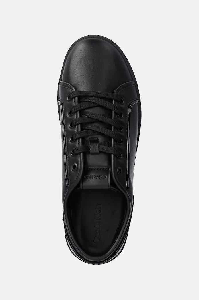 Кожени маратонки Calvin Klein LOW TOP LACE UP PIPING