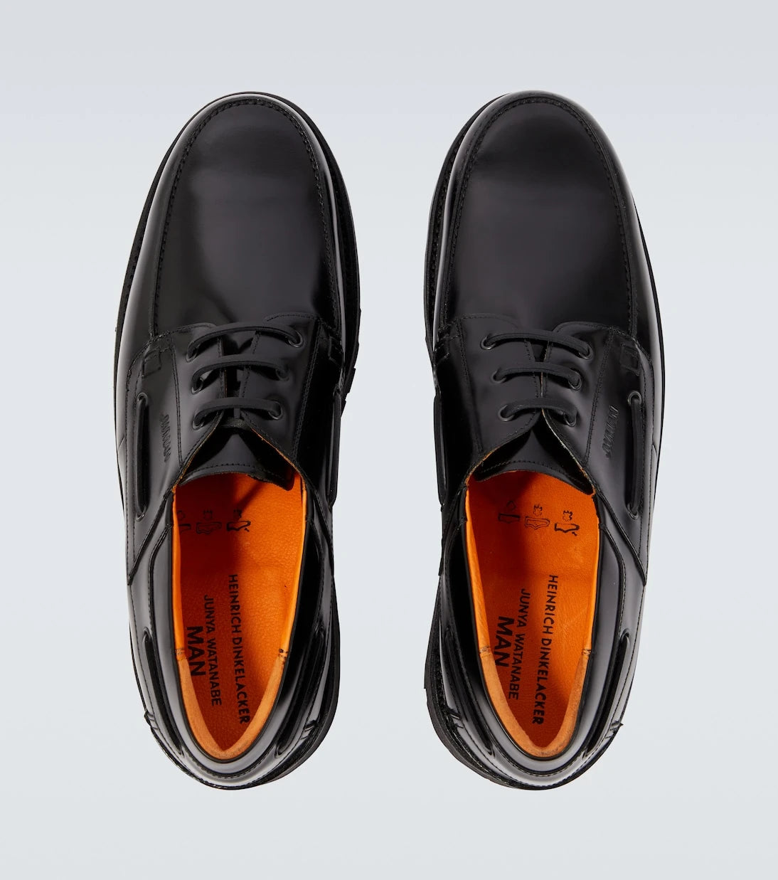 Junya Watanabe - x Heinrich Dinkelacker leather boat shoes