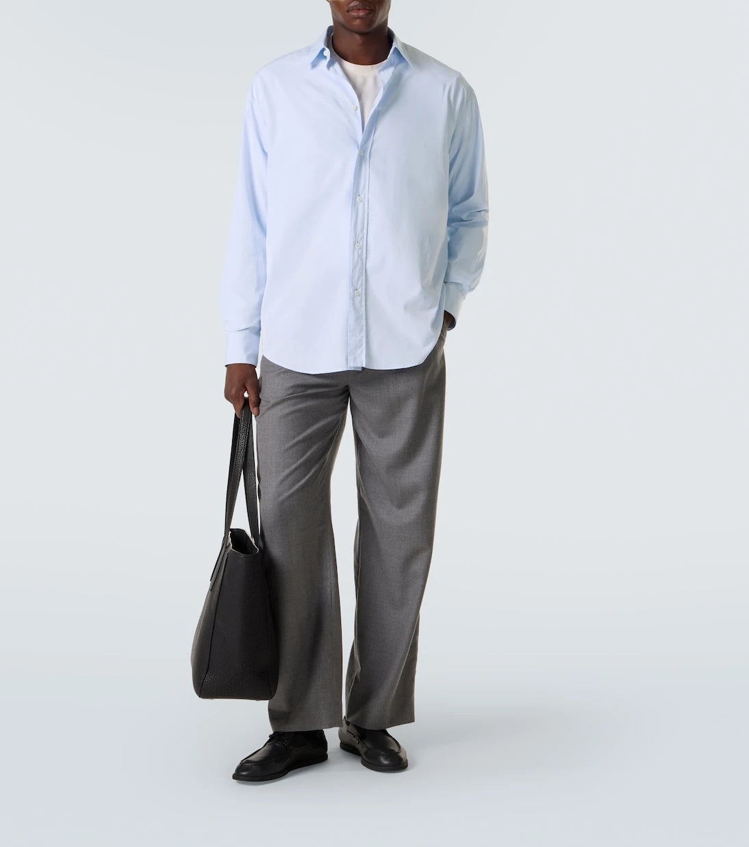 The Row - Granada cotton chambray shirt