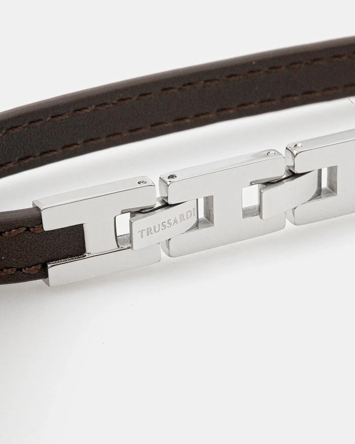 Кожена гривна Trussardi T-LEATHER