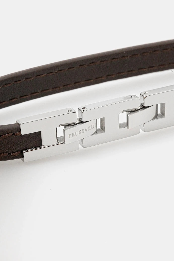 Кожена гривна Trussardi T-LEATHER