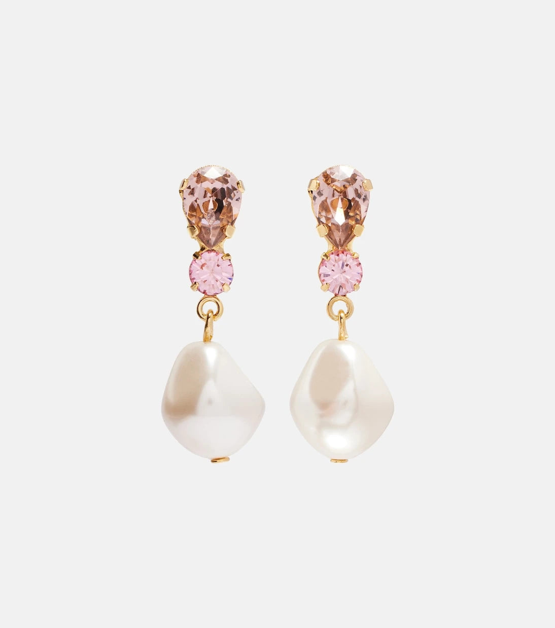 Jennifer Behr - Kristina gold-plated drop earrings