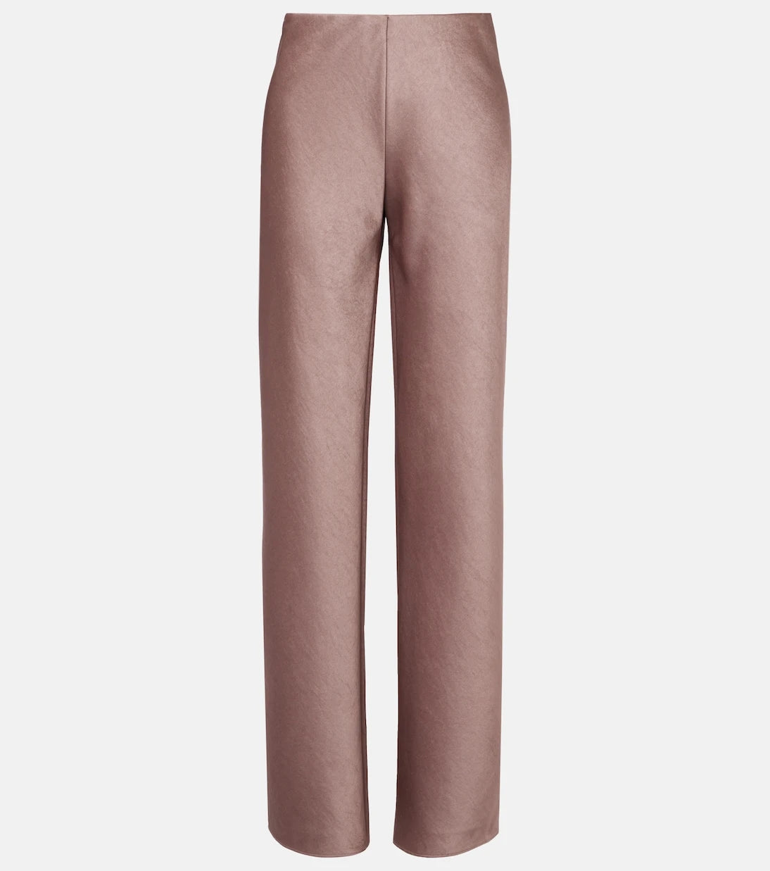 Vince - High-rise satin straight pants