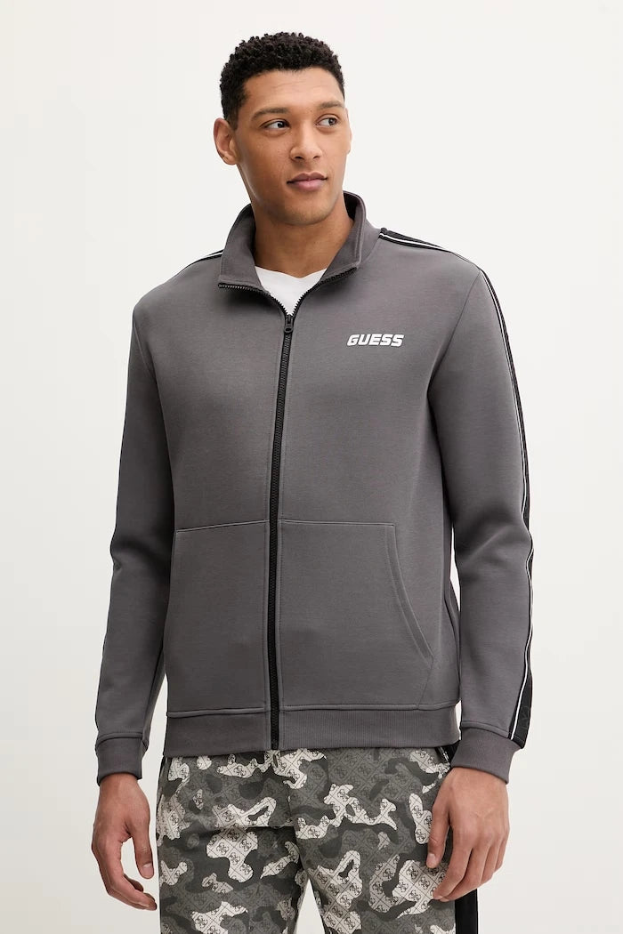 Guess суичър с цип мъжки с памук MICKEY