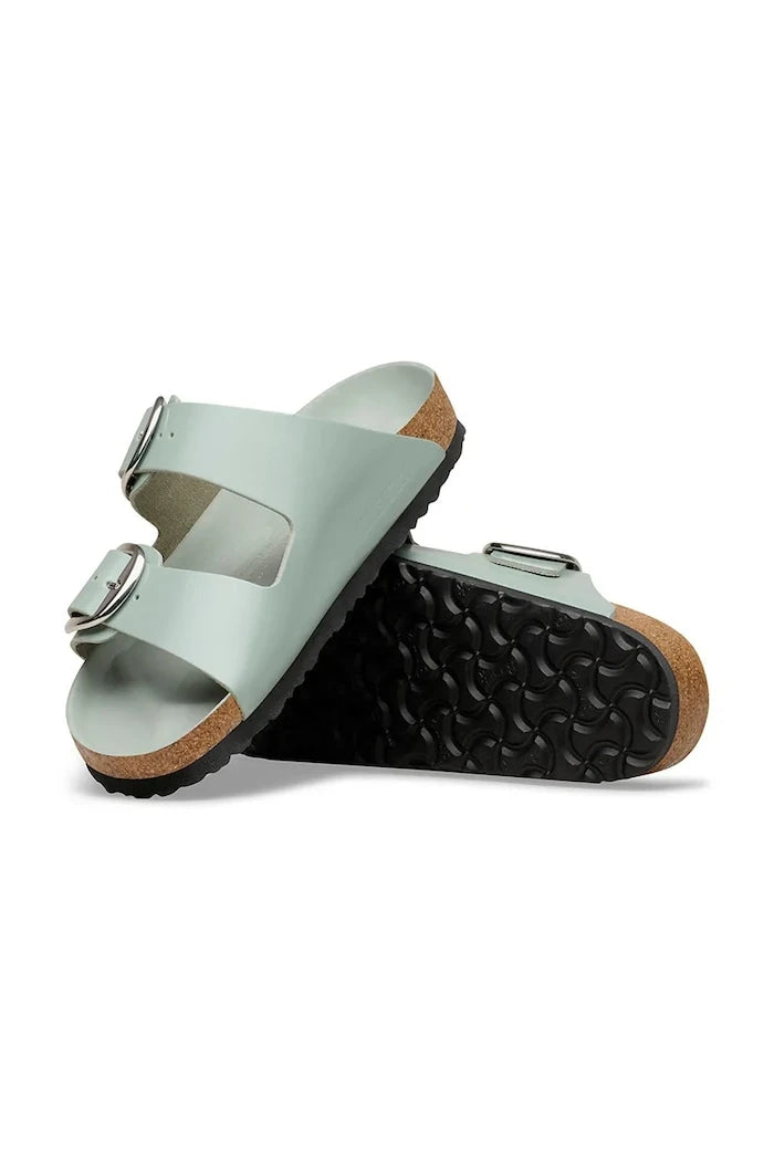 Birkenstock Kadın Deri Düz Tabanlı Arizona Big Buckle Terlik