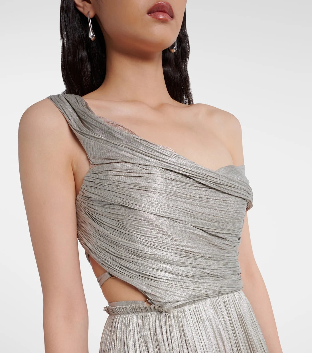 Maria Lucia Hohan - Serene asymmetric silk mousseline gown