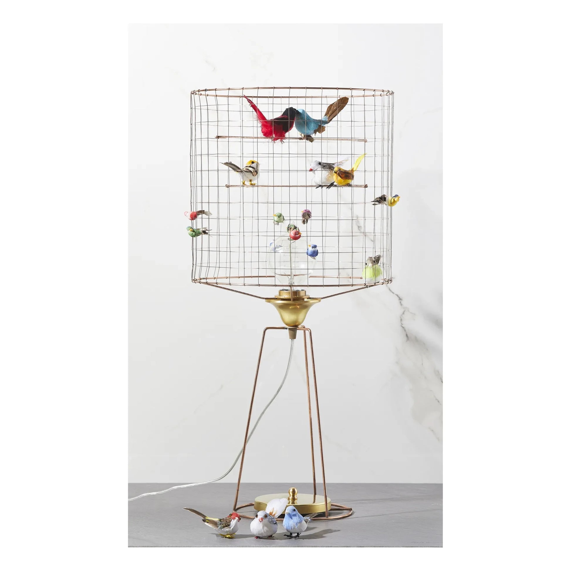 Mathieu Challières - Tall Birdcage Table Lamp