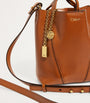 Chloé Brown Small Calfskin Spin Tote Bag