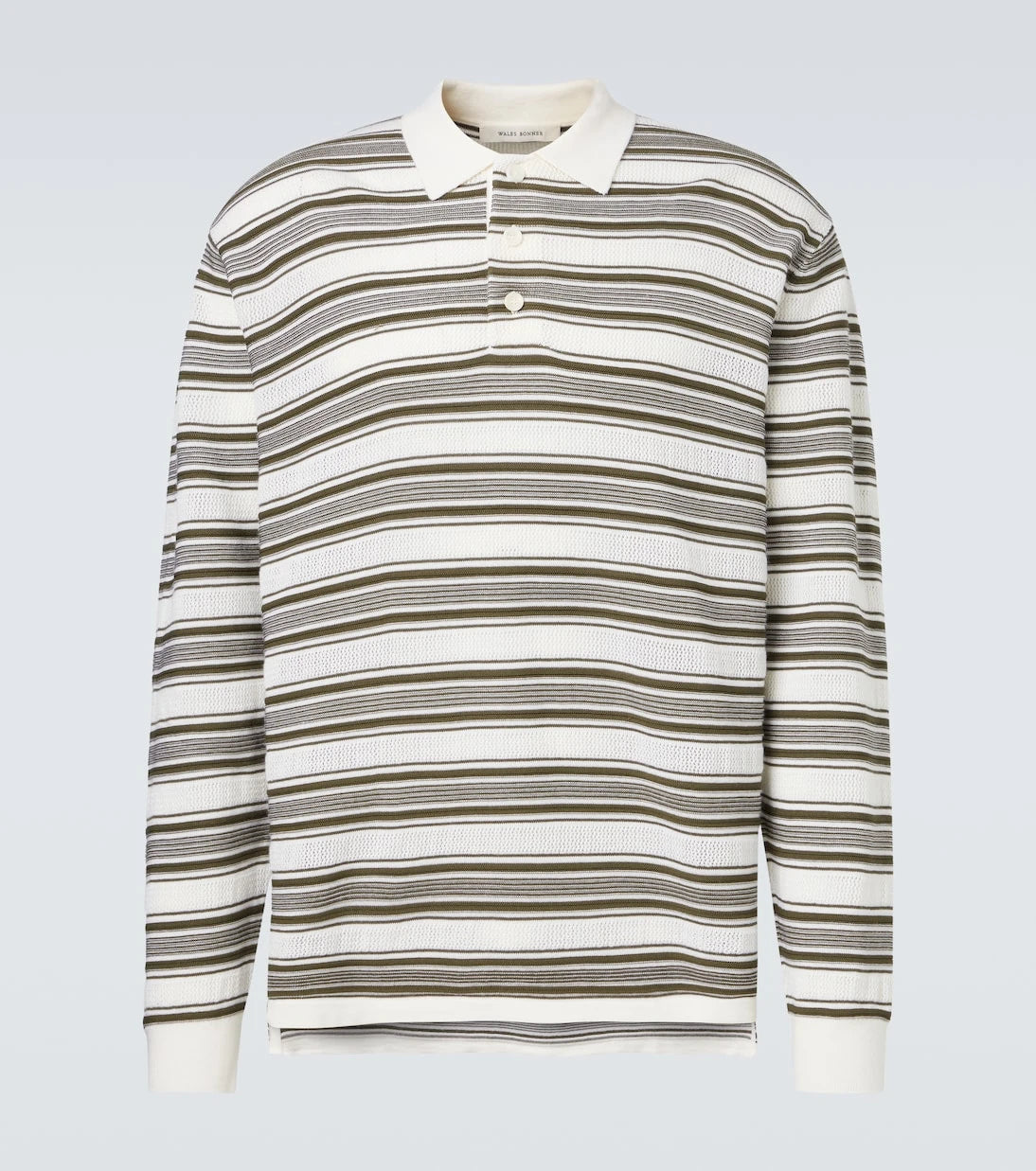 Wales Bonner - Samuel striped wool-blend polo sweater