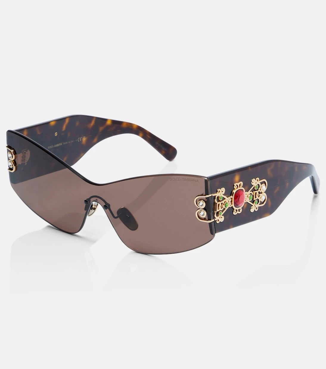 Dolce&Gabbana - Embellished rectangular sunglasses