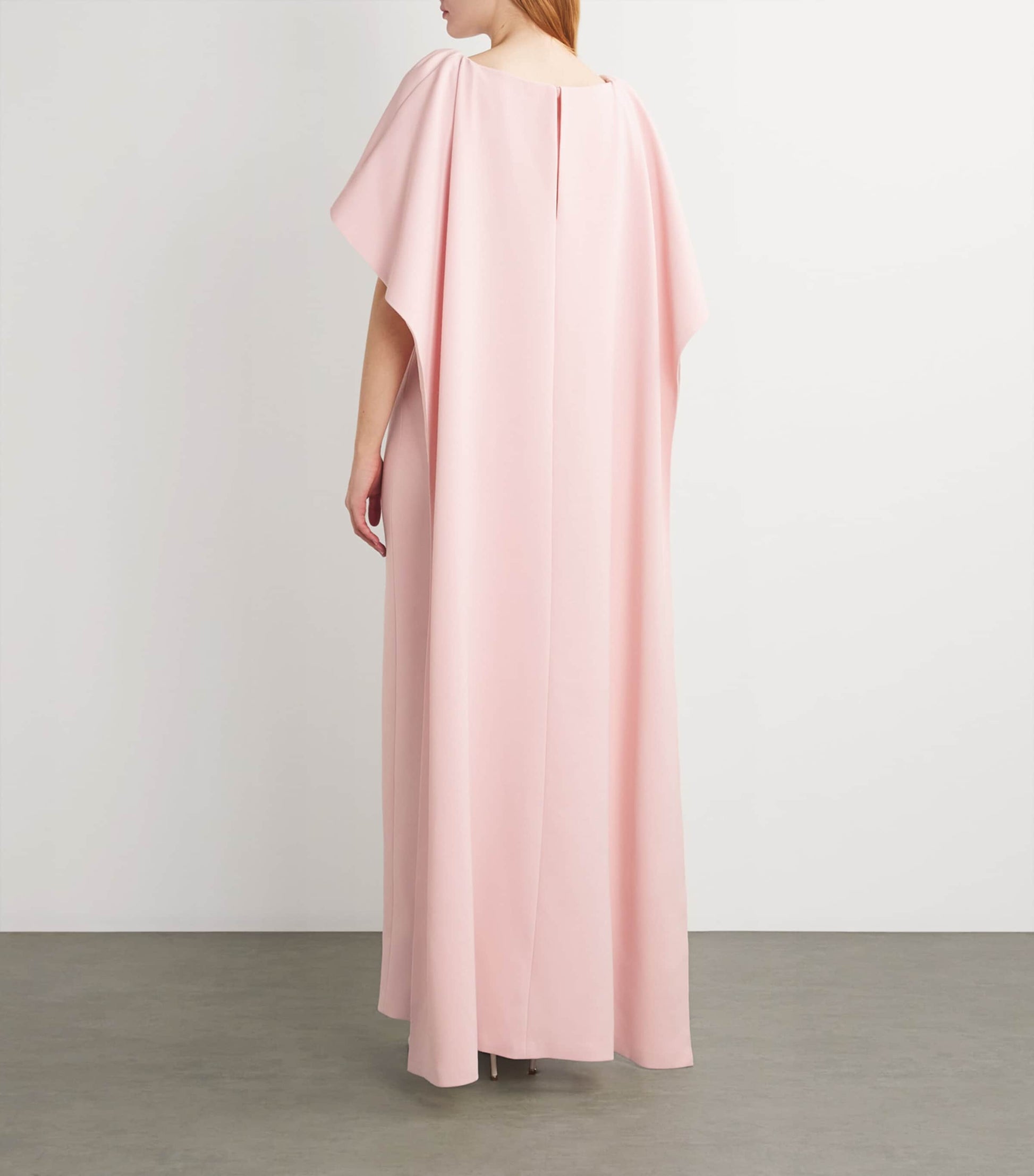 Crystal-Embellished Emory Cape Gown