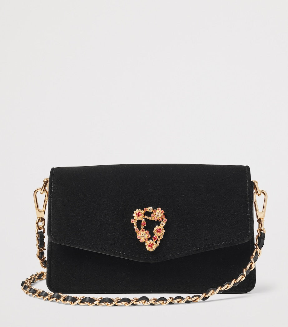 Velvet Eliza Clutch Bag BLACK