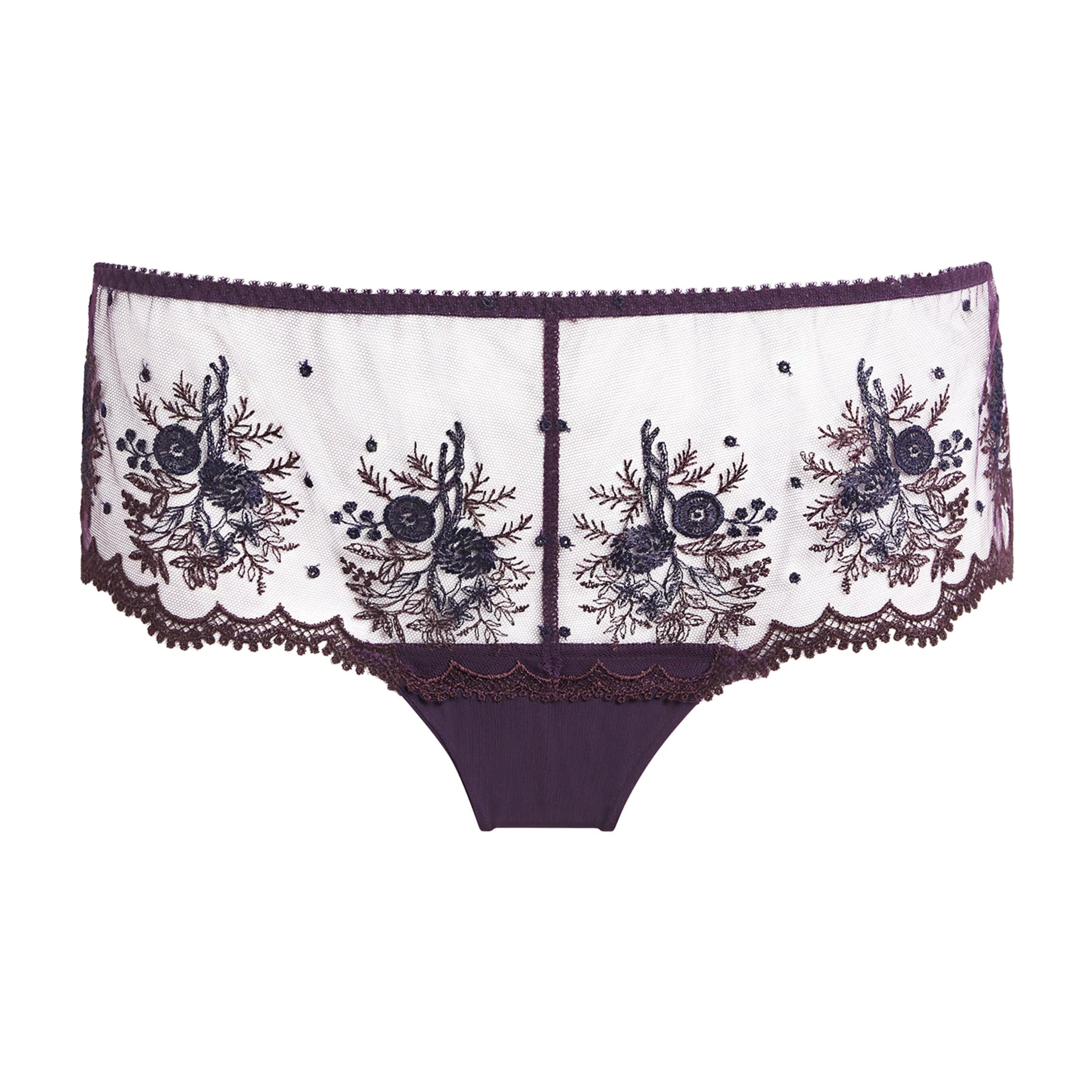 Simone Perele Purple Shorty Intrigue Briefs