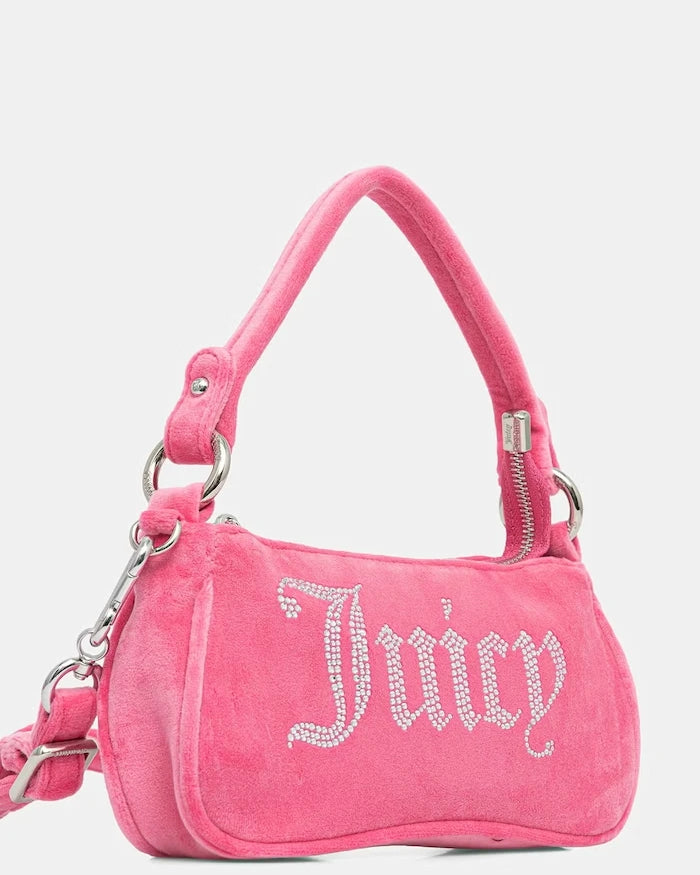 Juicy Couture чанта crossbody дамска от кадифе Kimberly