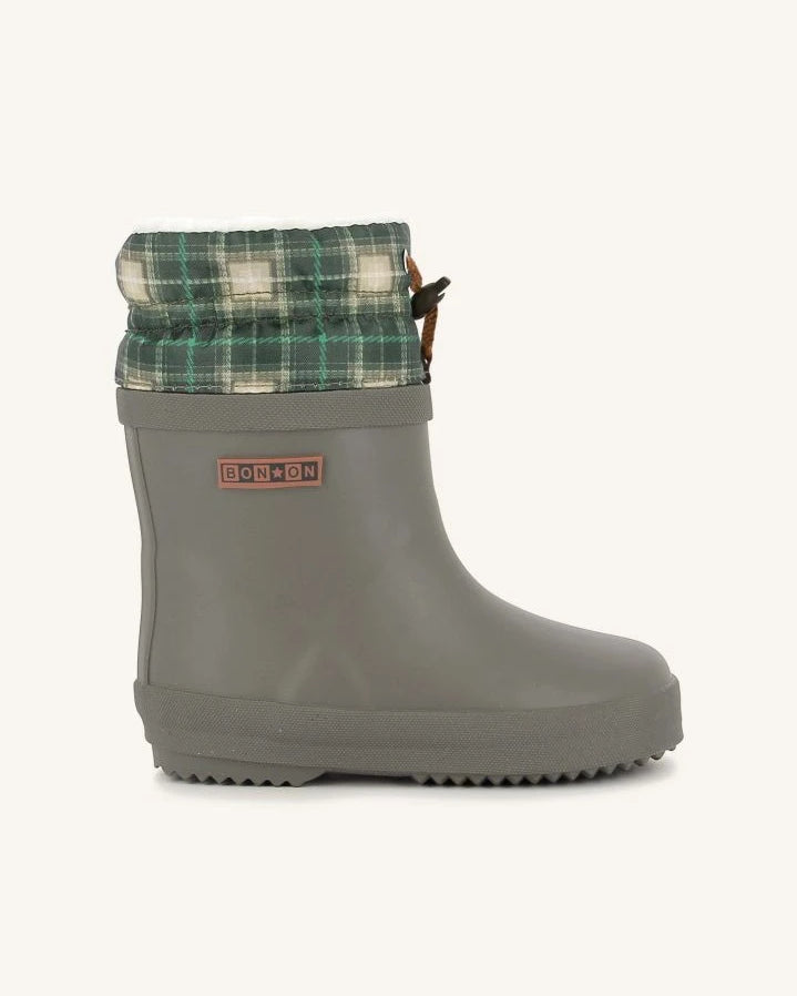 Bonton - Ploc Fur Rain Boots | Khaki