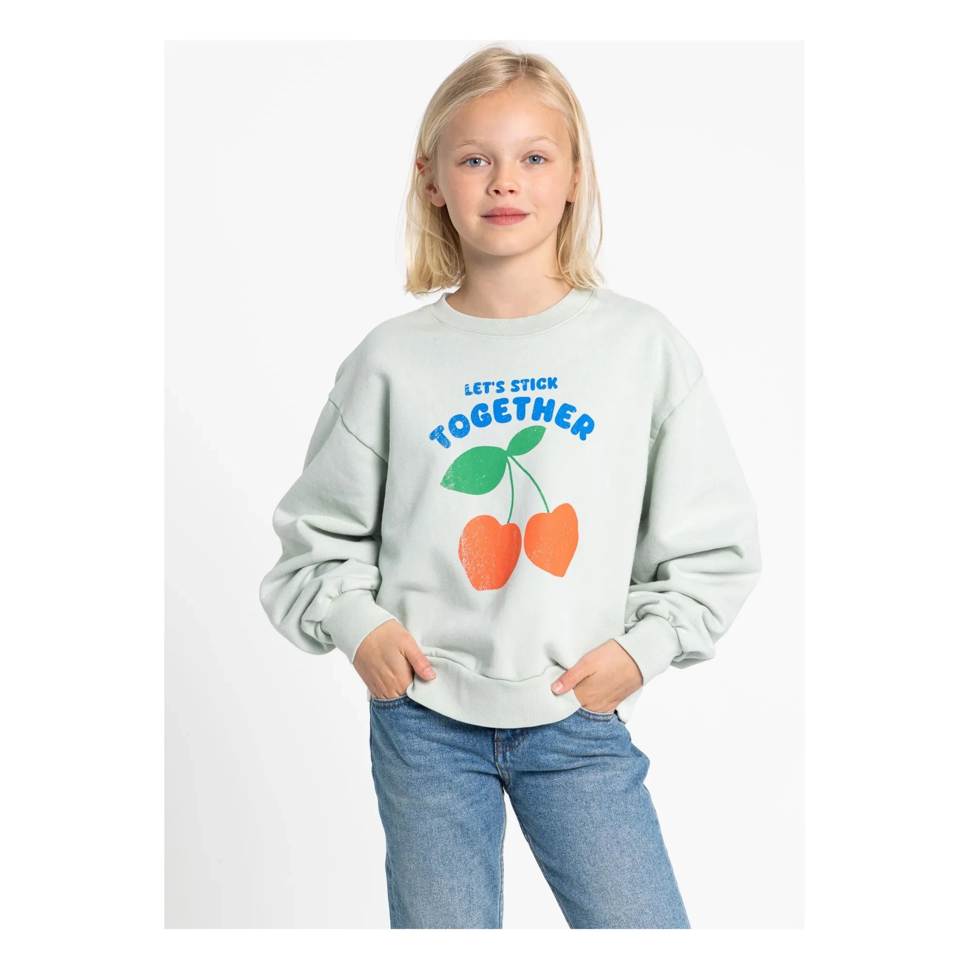 Hundred Pieces - Alba organic cotton sweatshirt | Celadon