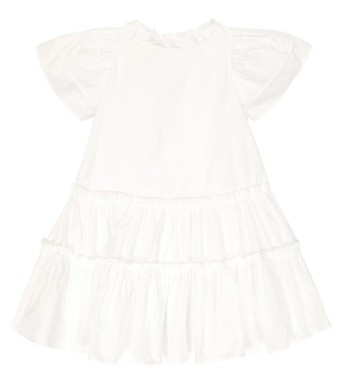 Monnalisa - Taffeta flounce dress