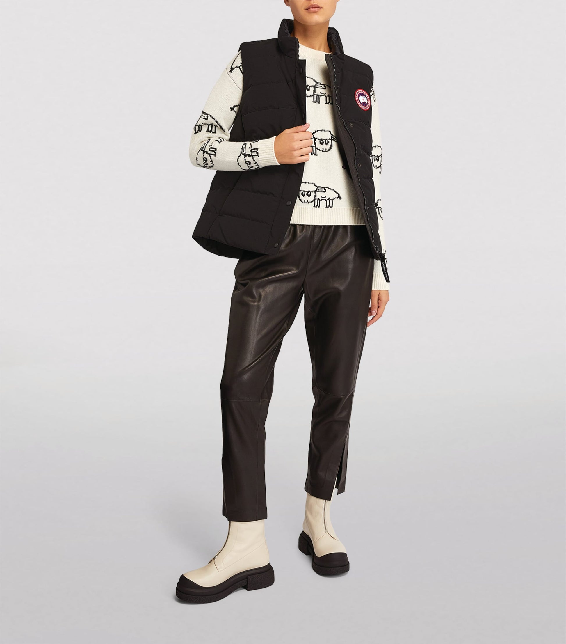 Canada Goose Black Down-Filled Padded Freestyle Gilet