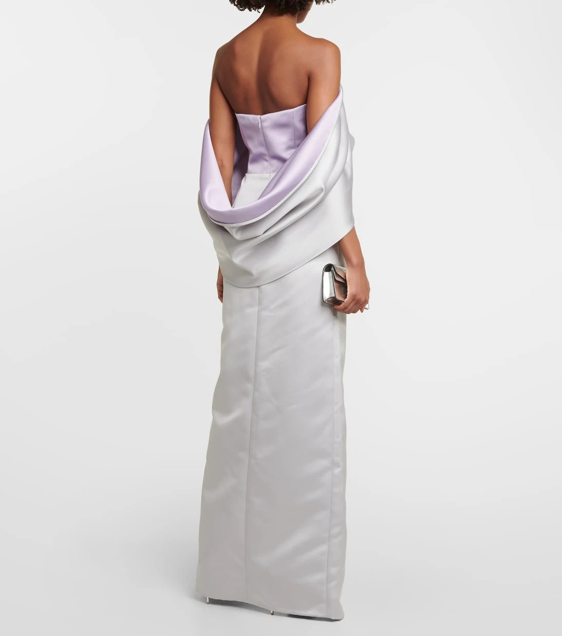 Carolina Herrera - Off-shoulder draped satin gown