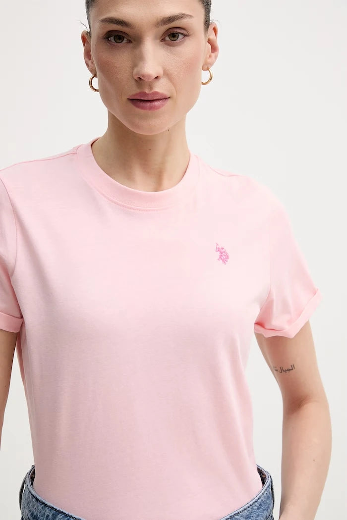 U.S. Polo Assn. тениска дамска от памук CREW NECK