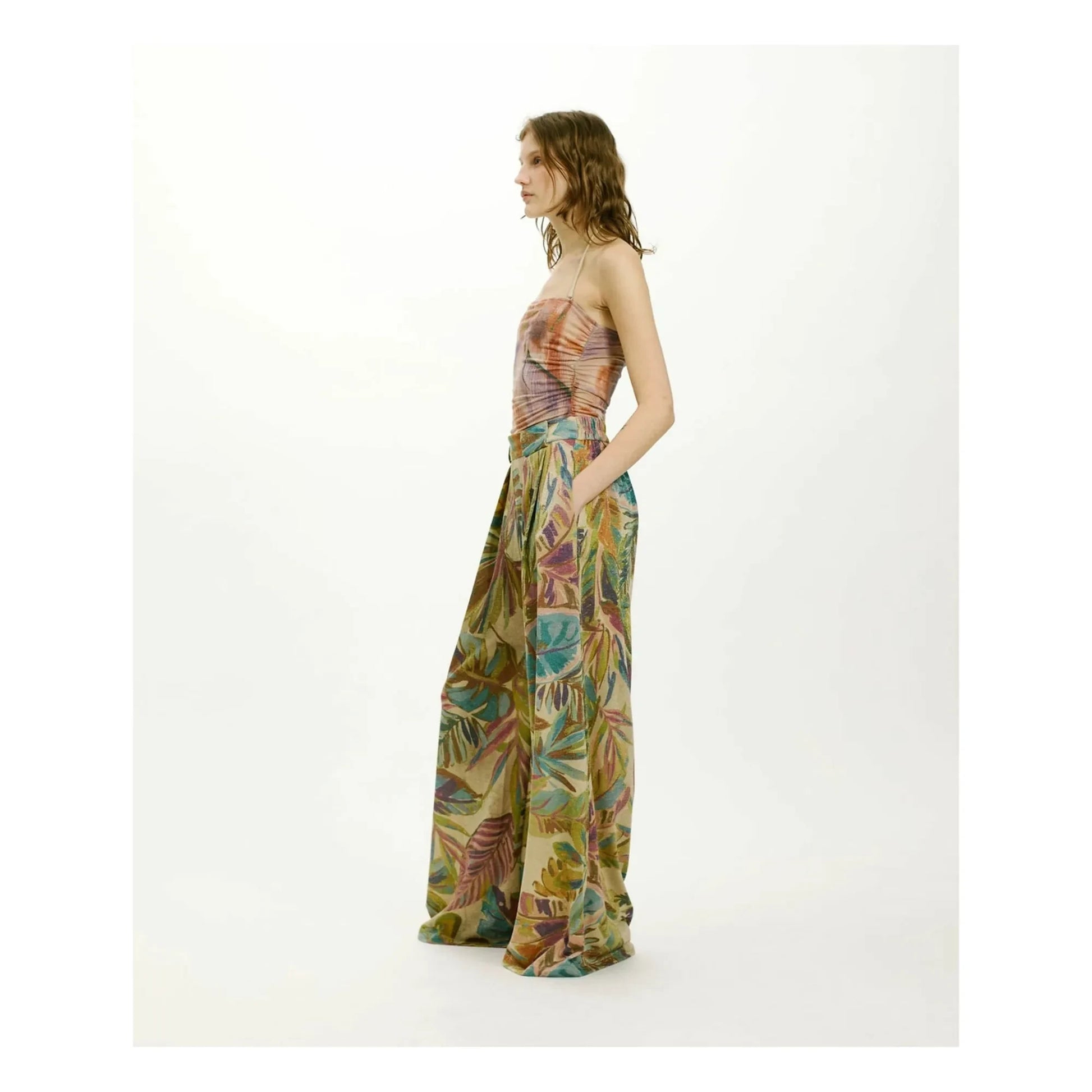 Momoni - Aspen Printed Pants | Blue