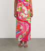 Pucci Multi Cotton Orchidee Wrap Skirt